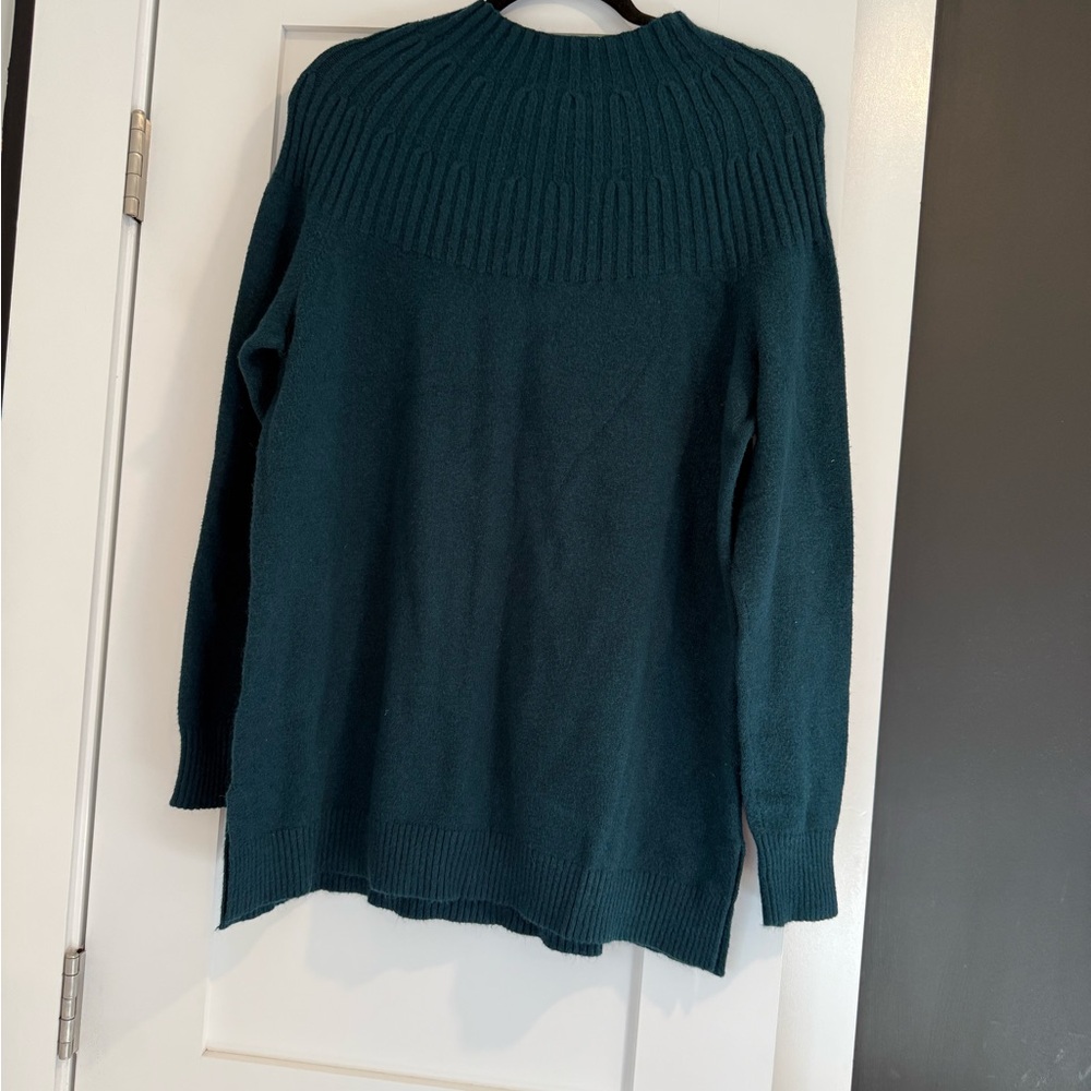 Anthropologie Deep Teal Turtleneck Sweater